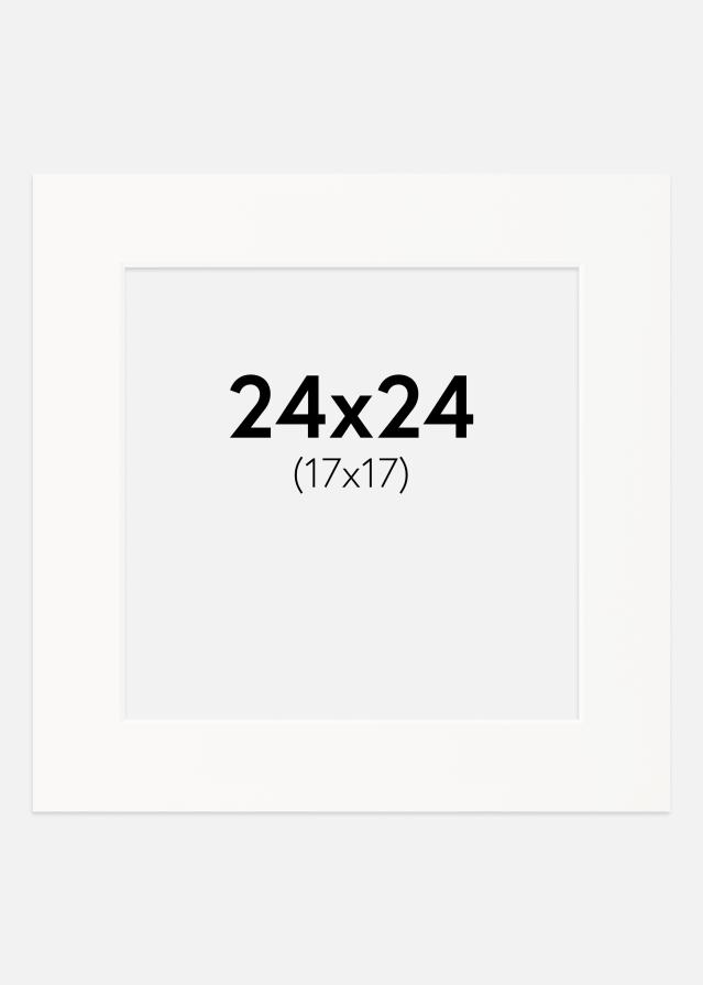 Galleri 1 Passepartout Offwhite (weißer Kern) 24x24 cm (17x17)