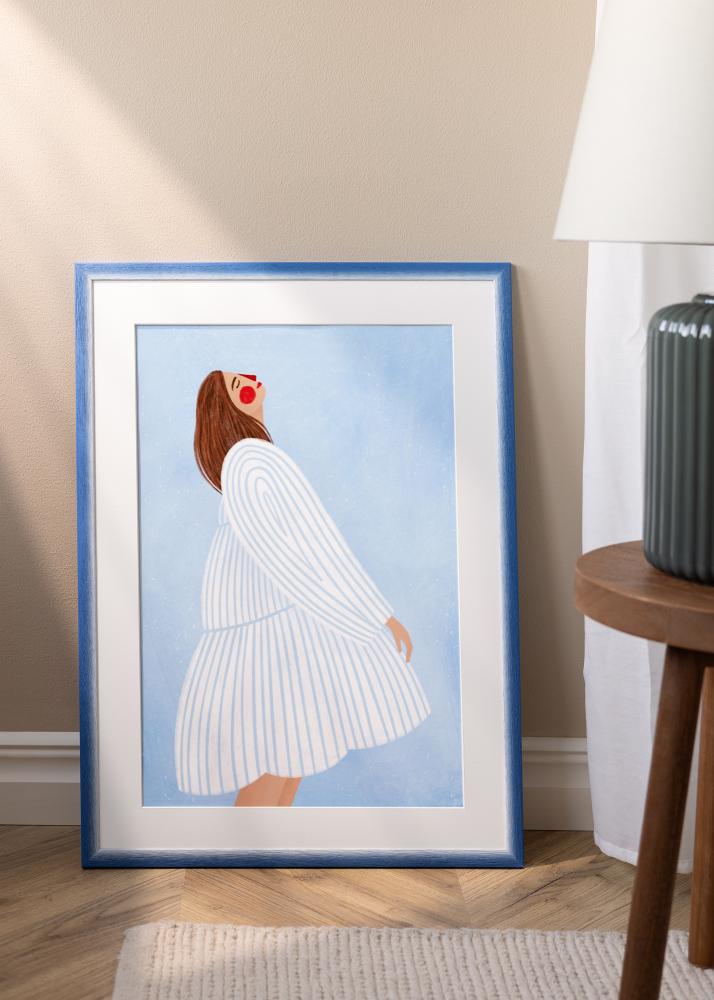 Jämtlands Ramfabrik Rahmen Cornwall Acrylglas Blau 42x59,4 cm (A2)