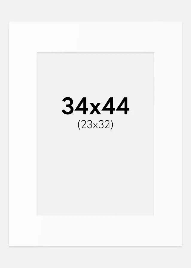 Artlink Passepartout Weiß Standard (weißer Kern) 34x44 cm (23x32)