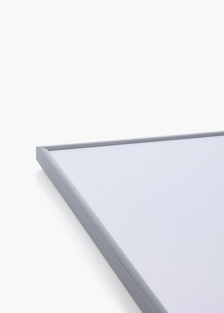 Ram med passepartou Rahmen New Lifestyle Hellgrau 70x100 cm - Passepartout Weiß 61x91,5 cm