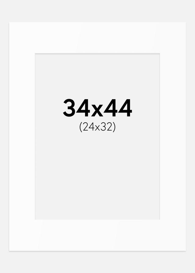 Artlink Passepartout Weiß Standard (weißer Kern) 34x44 cm (24x32)