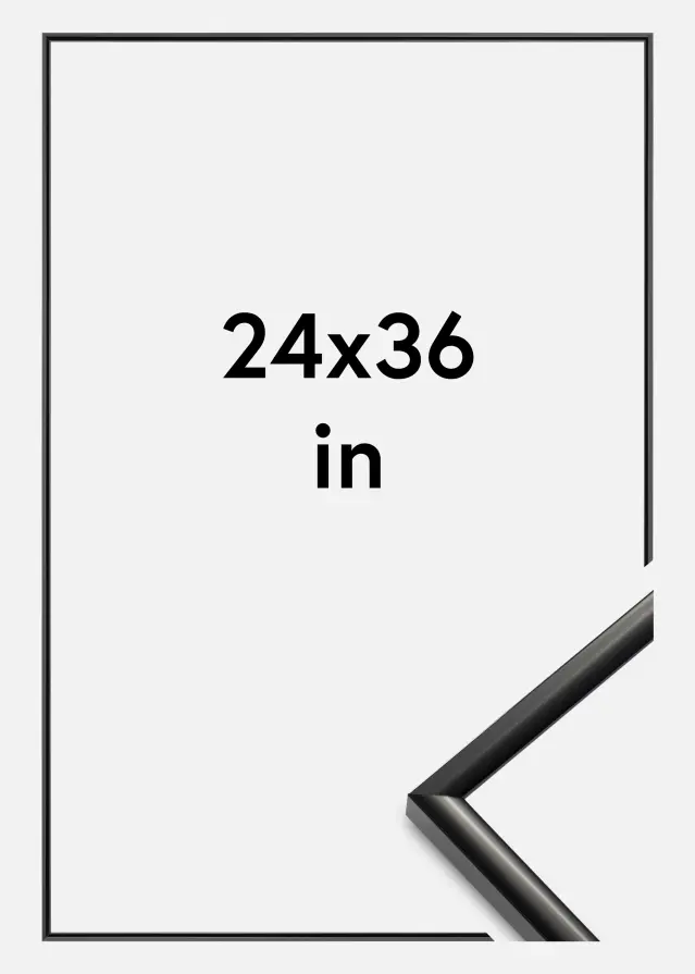 BGA Rahmen New Lifestyle Acrylglas Schwarz 24x36 inches (60,94x91,44 cm)