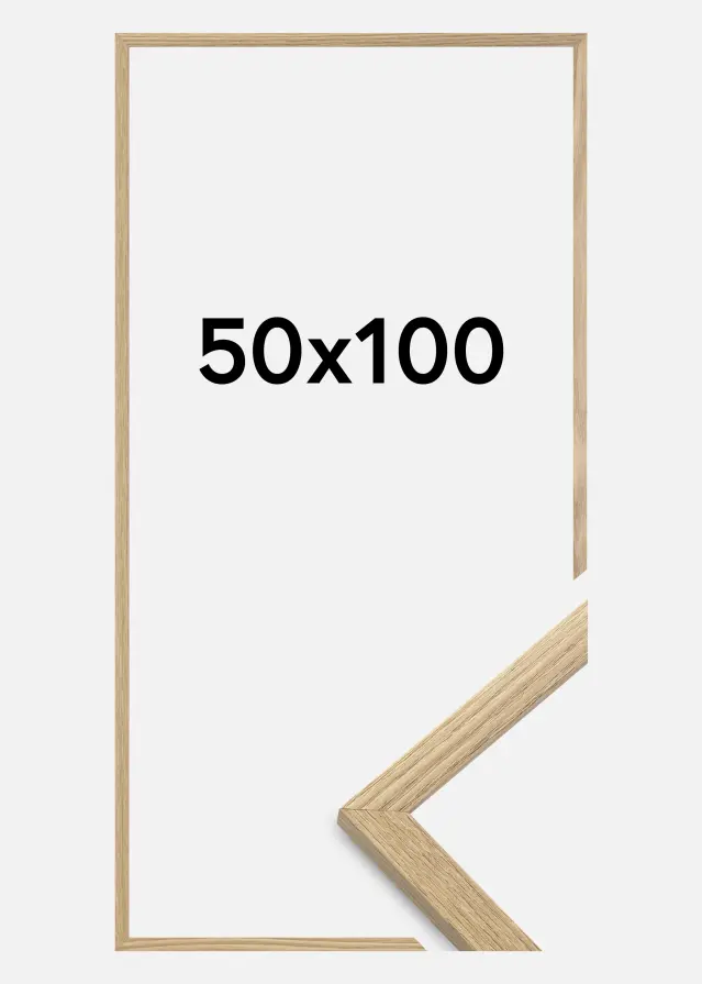 Artlink Rahmen Trendy Acrylglas Eiche 50x100 cm
