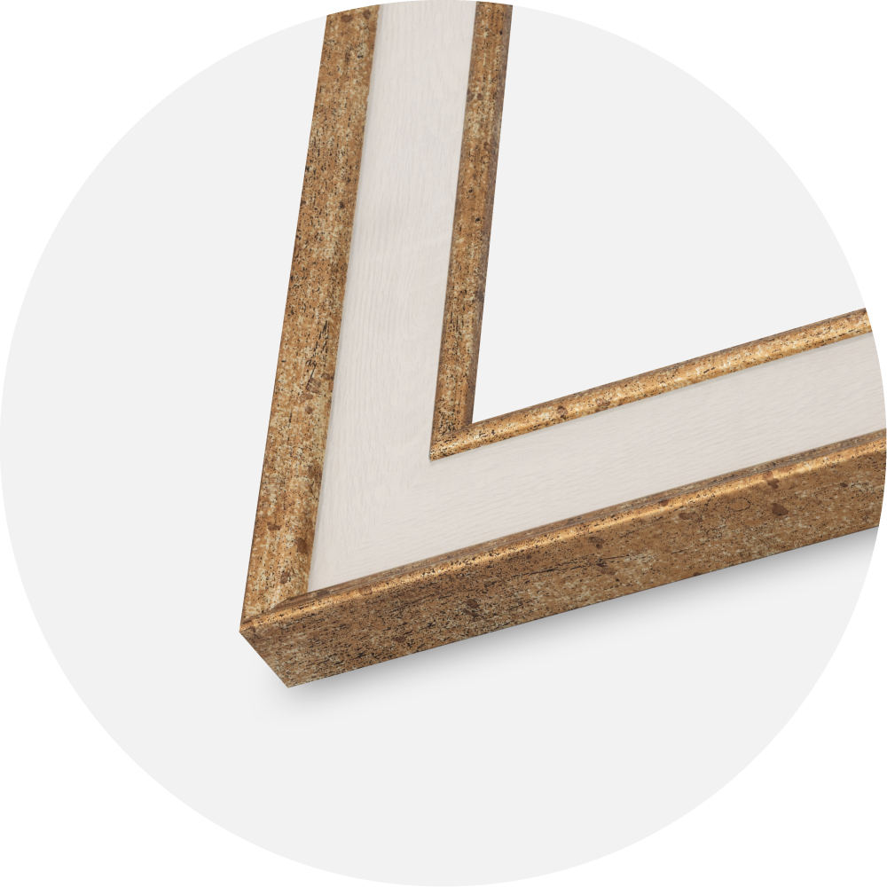 Jämtlands Ramfabrik Rahmen Dolly Acrylglas Gold 30x30 cm