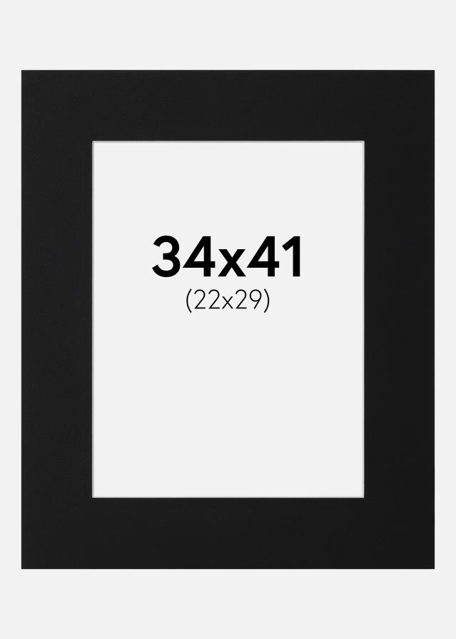 Artlink Passepartout Schwarz Standard (weißer Kern) 34x41 cm (22x29)