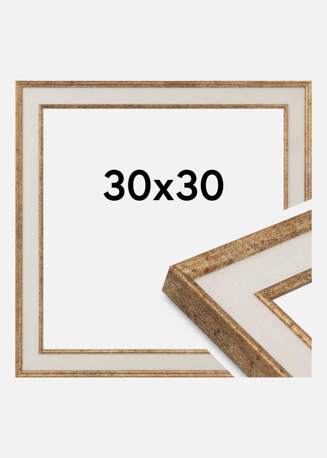 Jämtlands Ramfabrik Rahmen Dolly Acrylglas Gold 30x30 cm