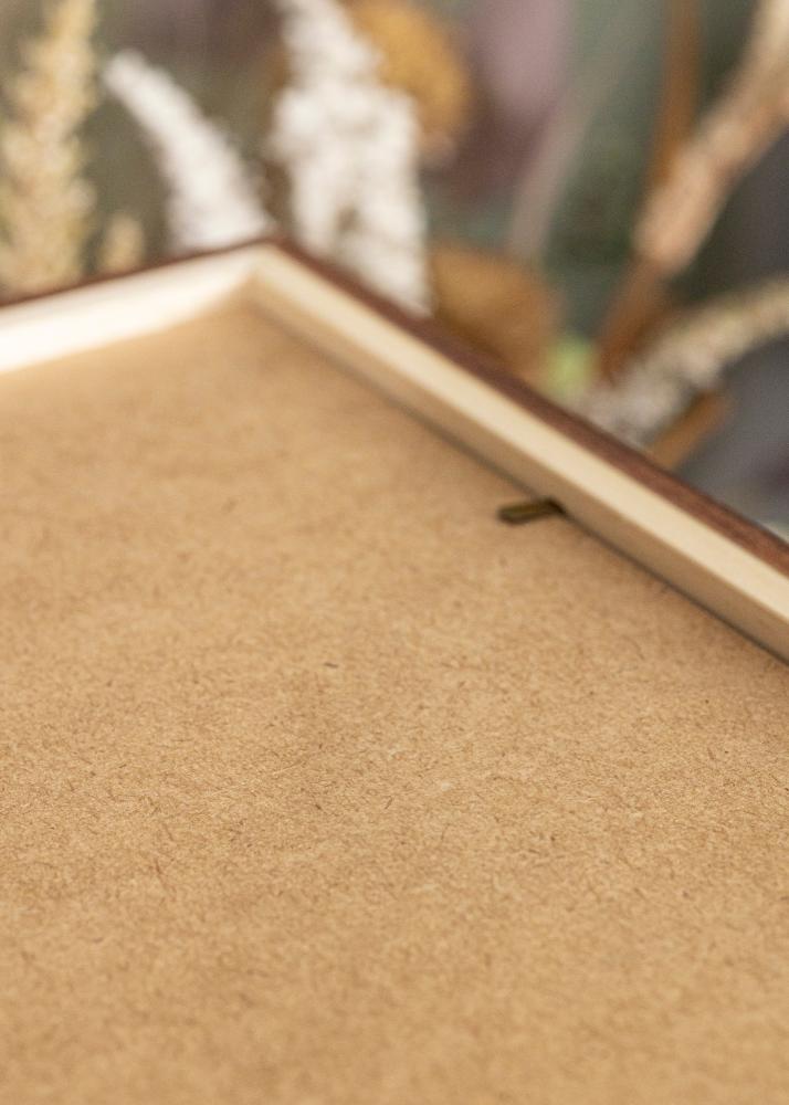 Ram med passepartou Rahmen Stilren Warm Brown 30x40 cm - Passepartout Schwarz 21x29,7 cm (A4)