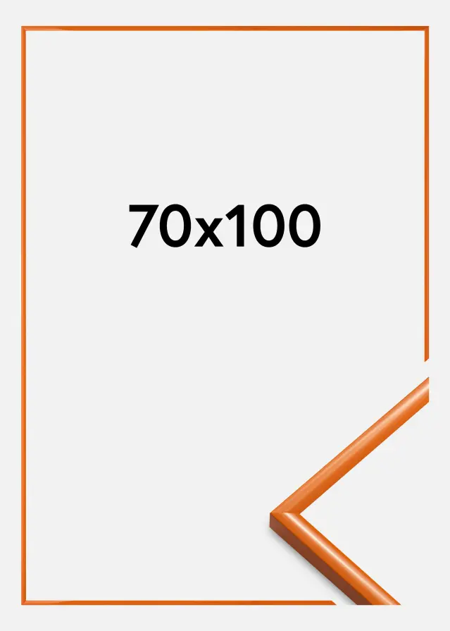 BGA Rahmen New Lifestyle Acrylglas Helles Orange 70x100 cm