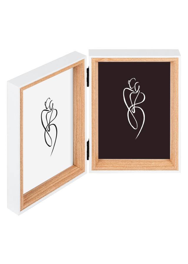 Walther Silhouette Vikrahmen Eiche 10x15 cm – 2 Bilder