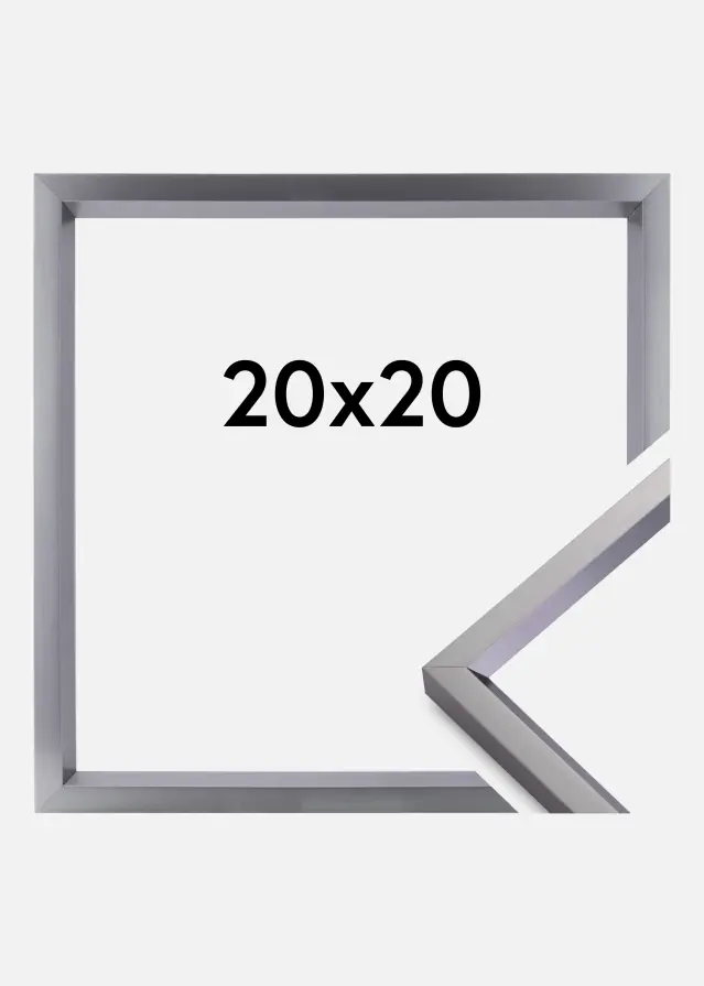 Walther Rahmen Steel Style Edelstahl 20x20 cm