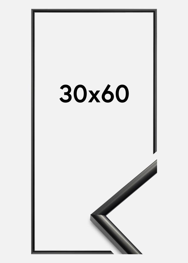 BGA Rahmen New Lifestyle Acrylglas Schwarz 30x60 cm