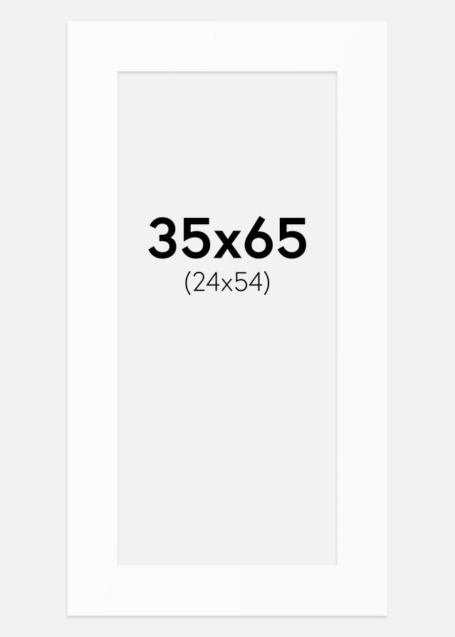 Artlink Passepartout Weiß Standard (weißer Kern) 35x65 cm (24x54)