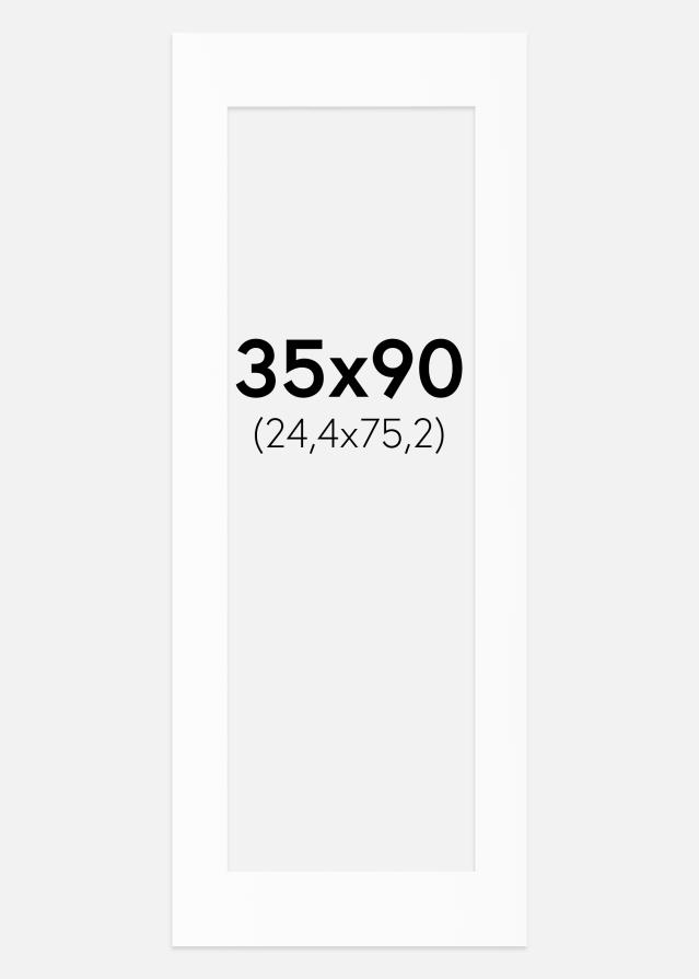 Artlink Passepartout Weiß Standard (weißer Kern) 35x90 cm (24,4x75,2)