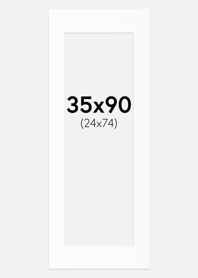 Artlink Passepartout Weiß Standard (weißer Kern) 35x90 cm (24x74)