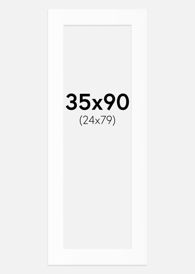 Artlink Passepartout Weiß Standard (weißer Kern) 35x90 cm (24x79)