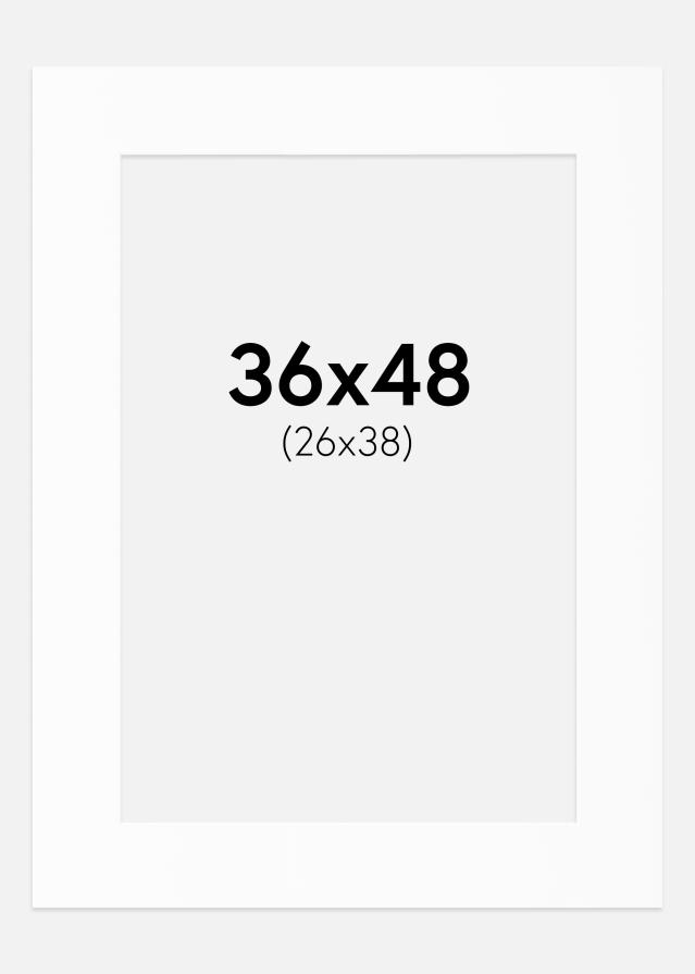 Artlink Passepartout Weiß Standard (weißer Kern) 36x48 cm (26x38)