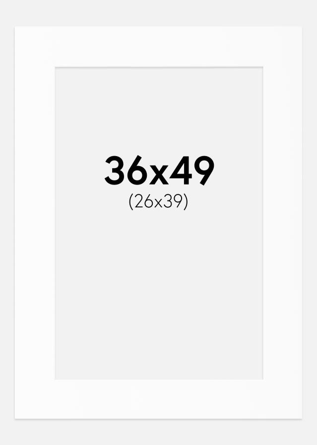 Artlink Passepartout Weiß Standard (weißer Kern) 36x49 cm (26x39)