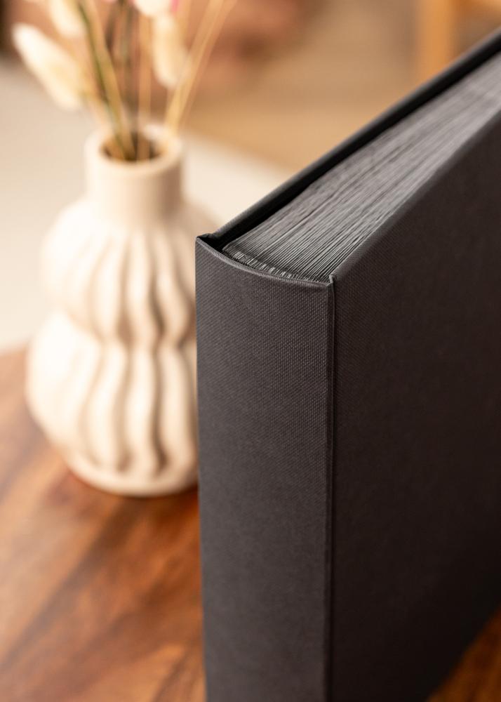 BGA Wiro Fotoalbum Schwarz - 30x30 cm (100 Schwarze Seiten / 50 Blatt)