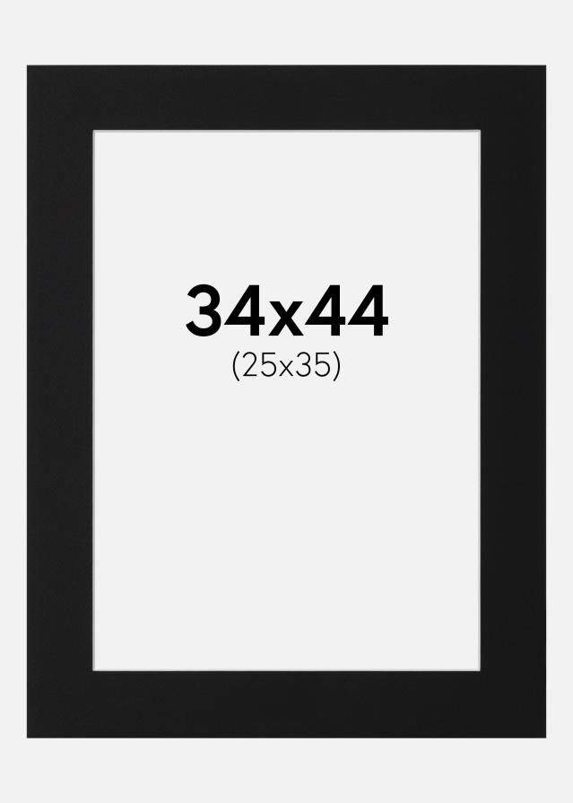 Artlink Passepartout Schwarz Standard (weißer Kern) 34x44 cm (25x35)