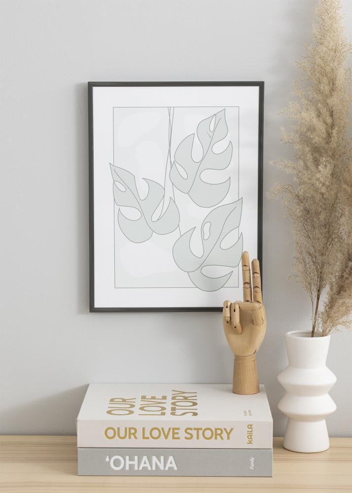 BGA Rahmen New Lifestyle Acrylglas Dunkelgrau 70x100 cm