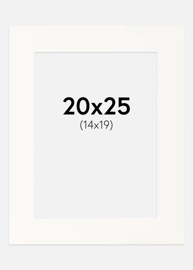 Konstlist Crescent Passepartout Antique White (weißer Kern) 20x25 cm (14x19)