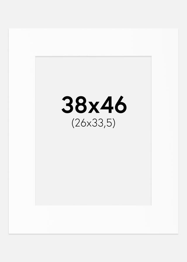 Artlink Passepartout Weiß Standard (weißer Kern) 38x46 cm (26x33,5)