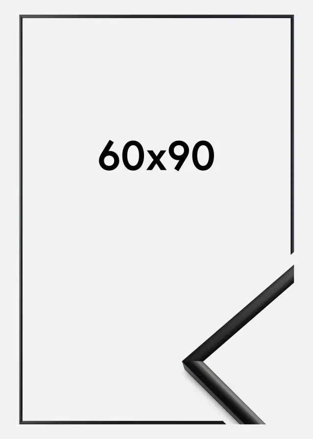 BGA Rahmen New Lifestyle Acrylglas Matt Schwarz 60x90 cm