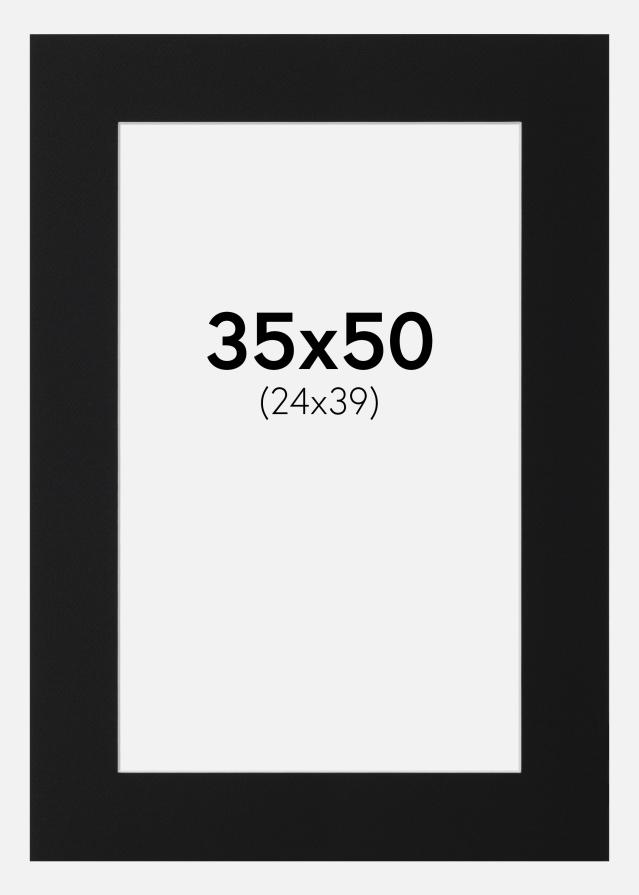 Artlink Passepartout Schwarz Standard (weißer Kern) 35x50 cm (24x39)