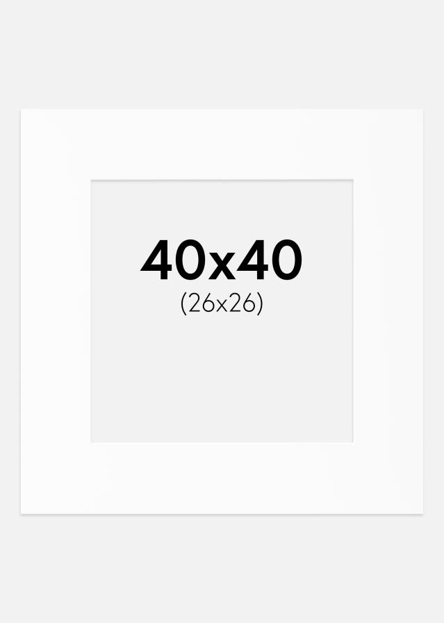 Artlink Passepartout Weiß Standard (weißer Kern) 40x40 cm (26x26)