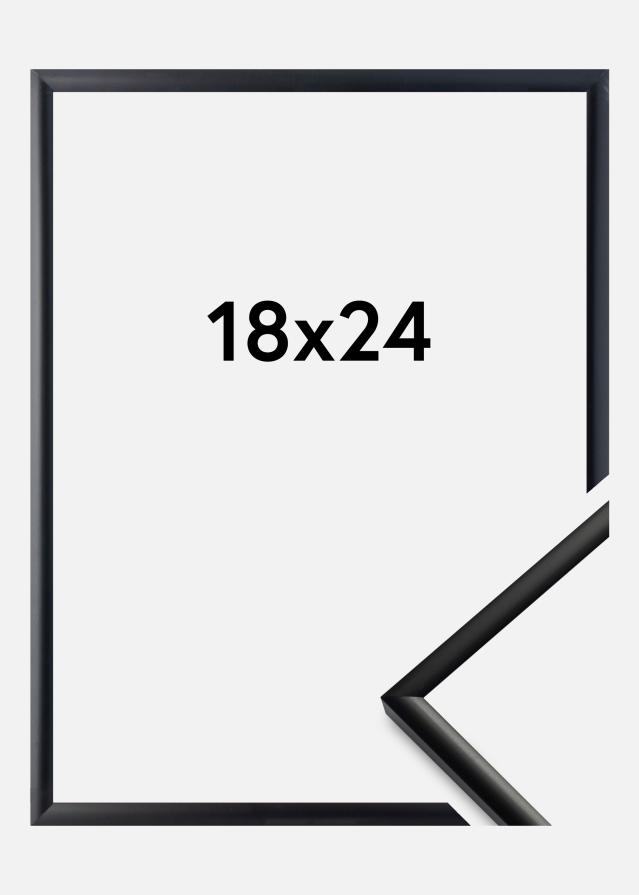 BGA Rahmen New Lifestyle Acrylglas Matt Schwarz 18x24 cm