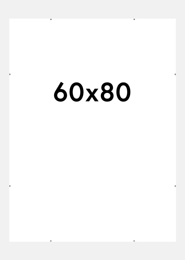 Bubola e Naibo Clip-Rahmen Acrylglas 60x80 cm