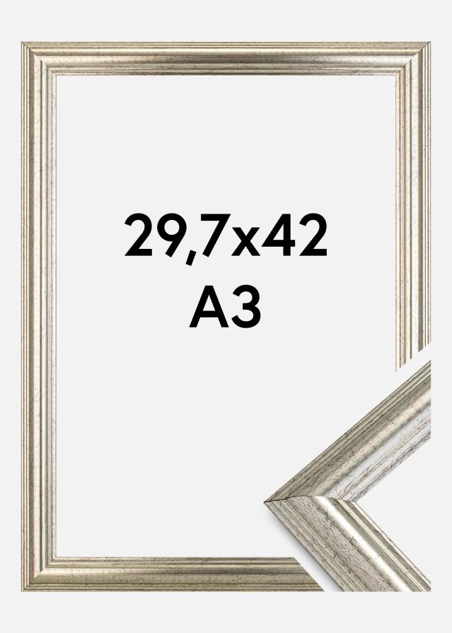Galleri 1 Rahmen Västkusten Silber 29,7x42 cm (A3)