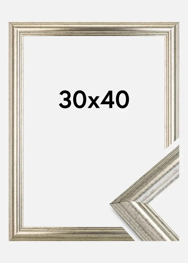 Galleri 1 Rahmen Västkusten Acrylglas Silber 30x40 cm