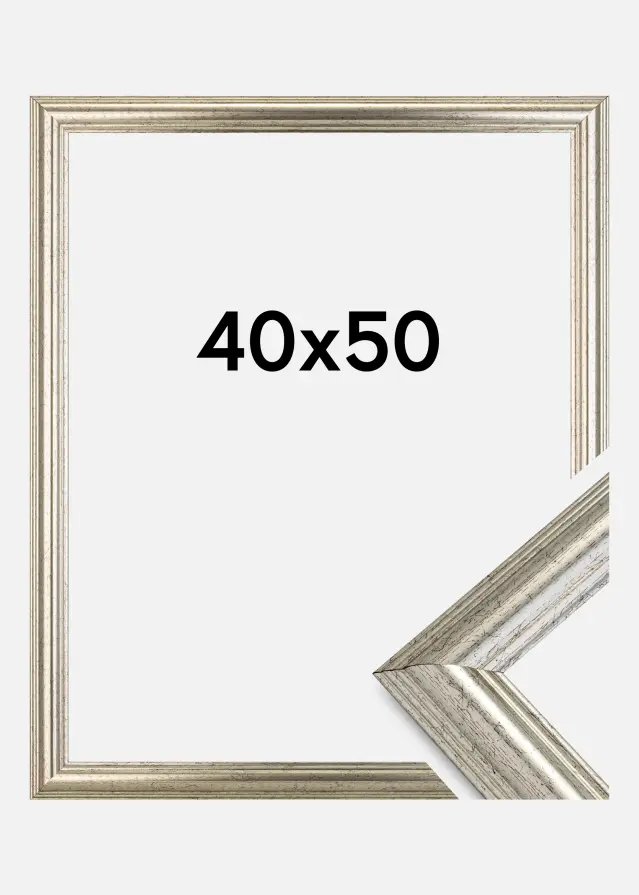 Galleri 1 Rahmen Västkusten Acrylglas Silber 40x50 cm