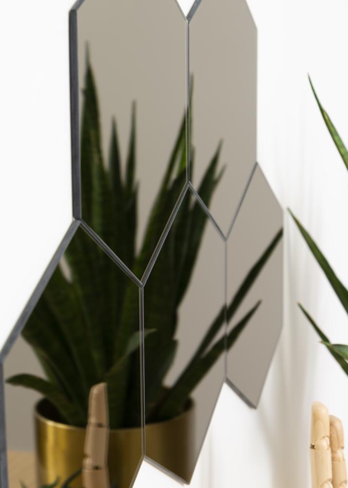 KAILA KAILA Spiegel Hexagon Dark Bronze 18x21 cm - 5er-Pack