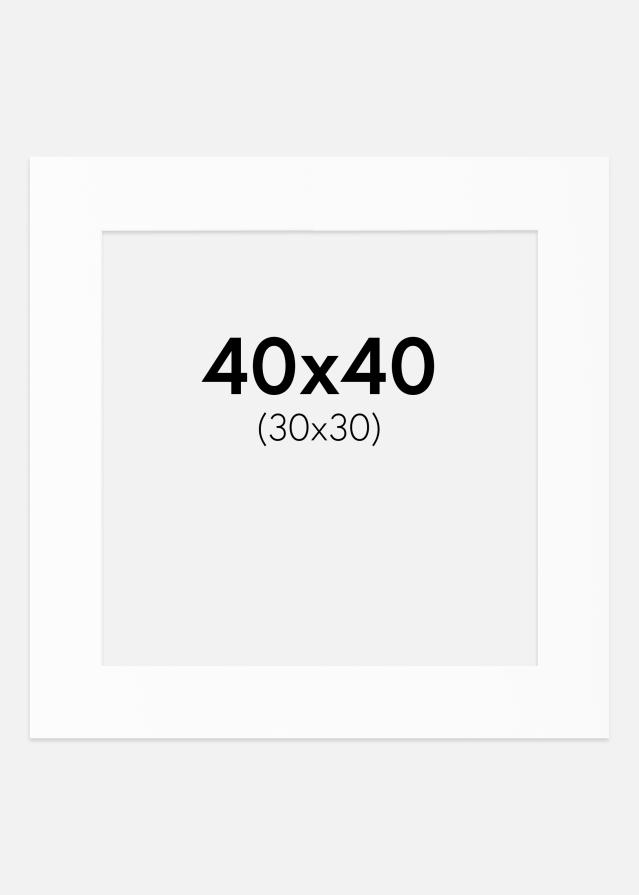 Artlink Passepartout Weiß Standard (weißer Kern) 40x40 cm (30x30)