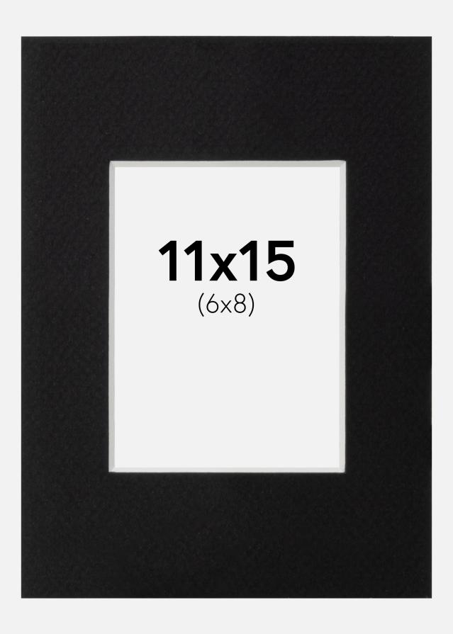 Artlink Passepartout Schwarz Standard (weißer Kern) 11x15 cm (6x8)