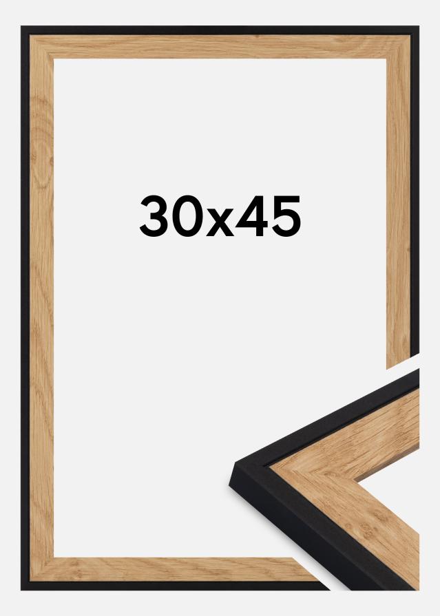 Jämtlands Ramfabrik Rahmen Iris Acrylglas Schwarz 30x45 cm