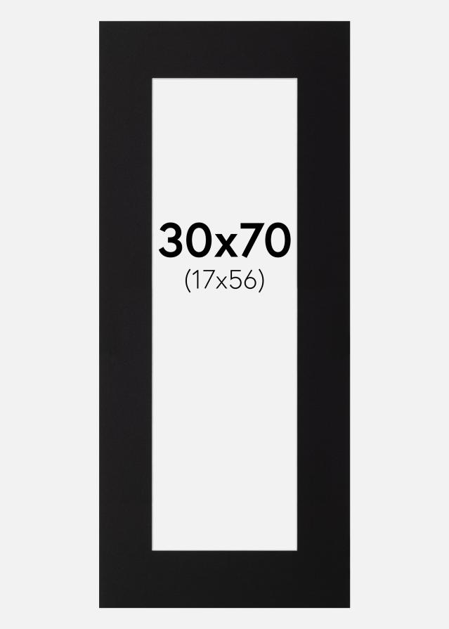 Galleri 1 Passepartout Canson Schwarz (weißer Kern) 30x70 cm (17x56)