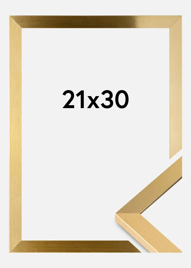 BGA Rahmen Selection Acrylglas Gold 21x30 cm