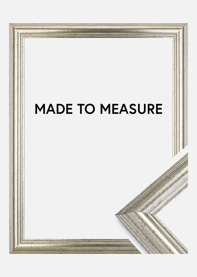 Ramverkstad Rahmen Västkusten Silber - Größe nach Wunsch