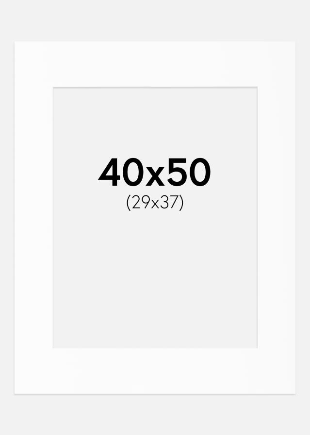 Artlink Passepartout Weiß Standard (weißer Kern) 40x50 cm (29x37)