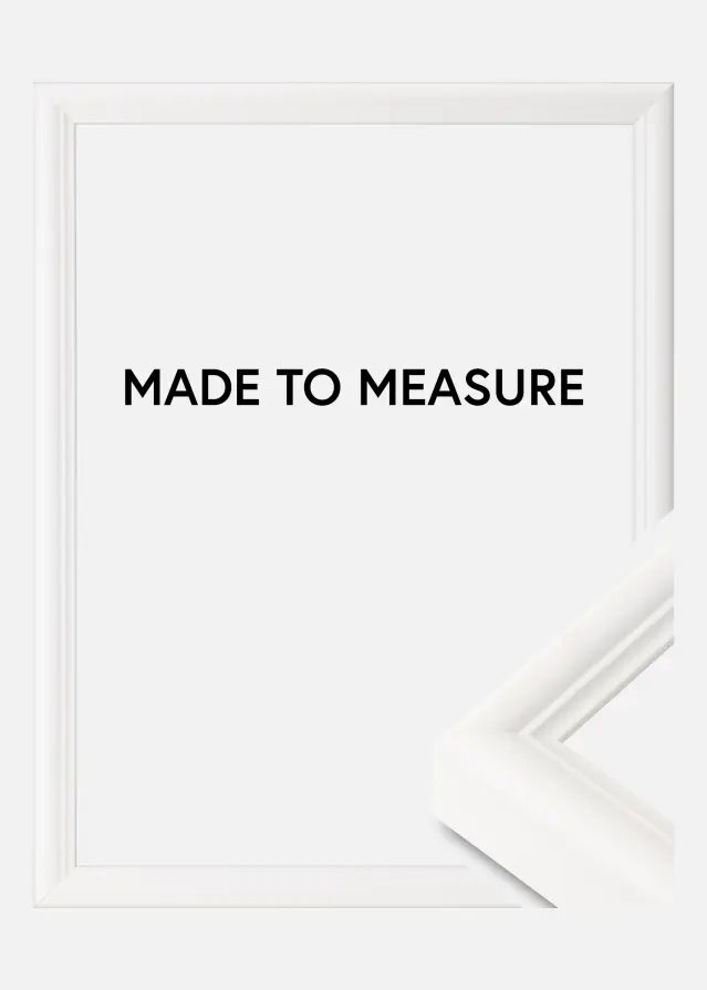 Ramverkstad Rahmen Högbo Weiß - Größe nach Wunsch