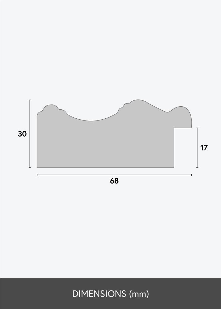 Ramverkstad Rahmen Drottningholm Gold - Größe nach Wunsch