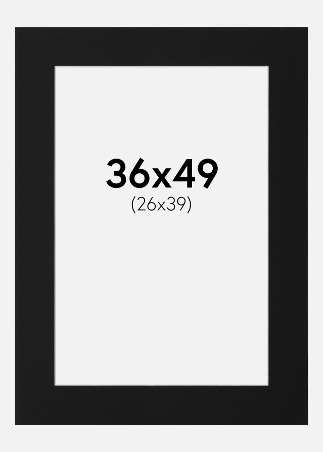 Artlink Passepartout Schwarz Standard (weißer Kern) 36x49 cm (26x39)