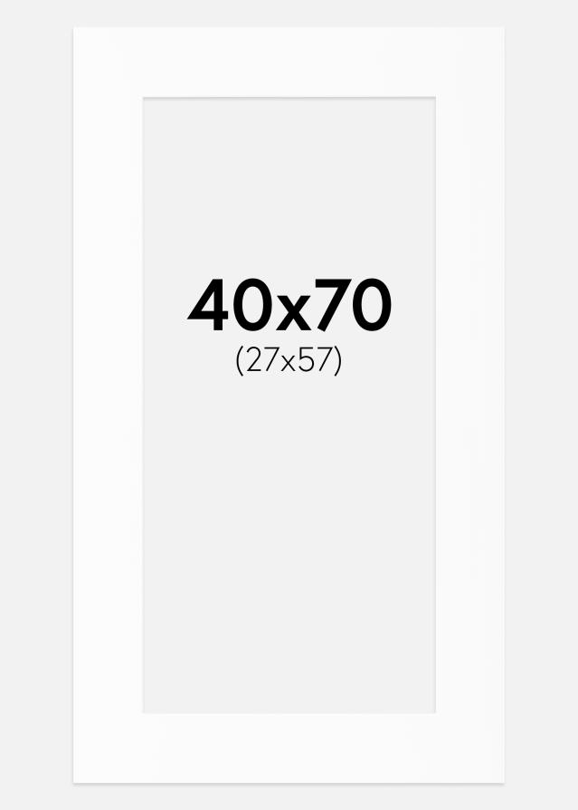 Artlink Passepartout Weiß Standard (weißer Kern) 40x70 cm (27x57)