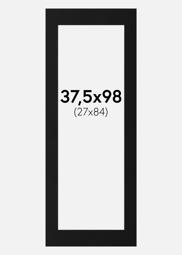 Artlink Passepartout Schwarz Standard (weißer Kern) 37,5x98 cm (27x84)