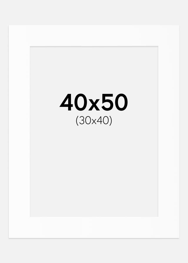 Artlink Passepartout Weiß Standard (weißer Kern) 40x50 cm (30x40)