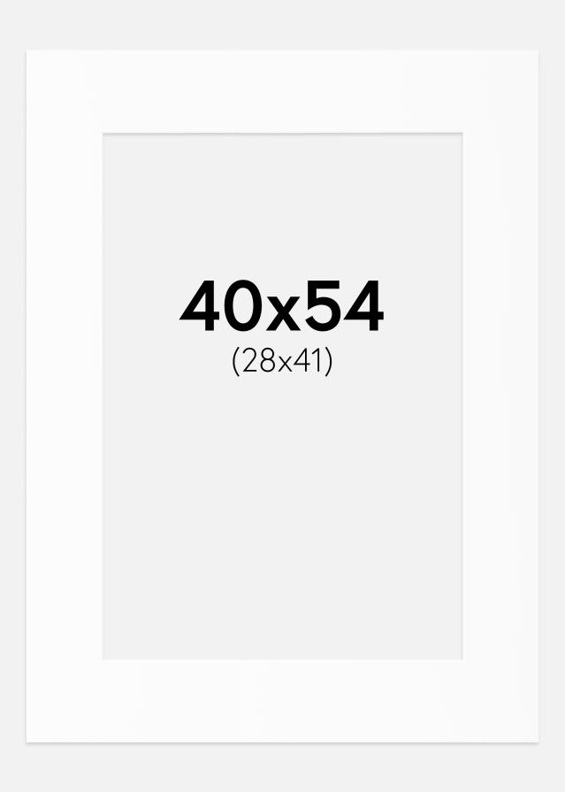 Artlink Passepartout Weiß Standard (weißer Kern) 40x54 cm (28x41)