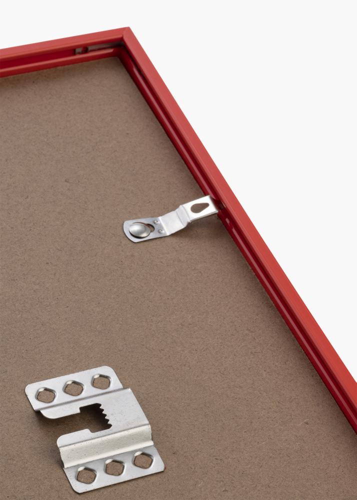 Ram med passepartou Rahmen New Lifestyle Hellrot 70x100 cm - Passepartout Weiß 61x91,5 cm